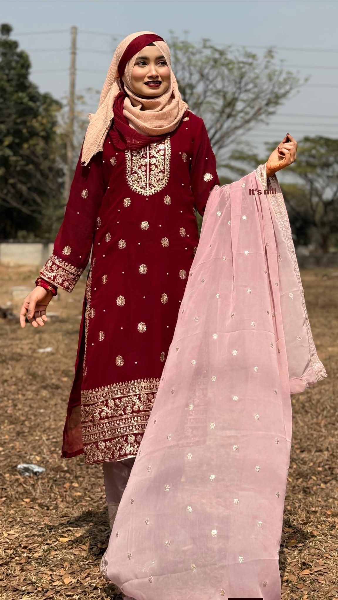 🌙 Eid Special Party Wear – Premium 3 Piece Set ✨