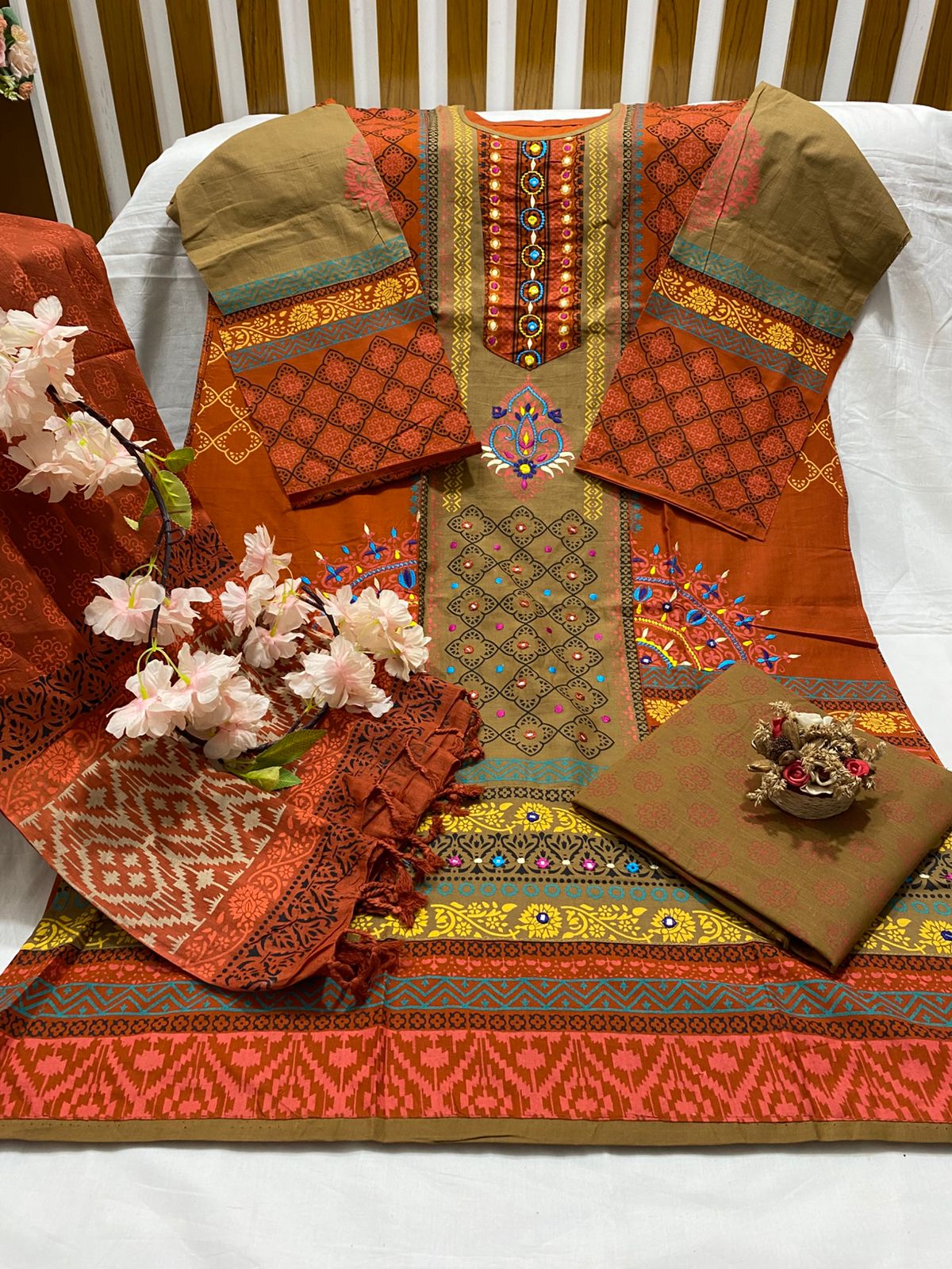 🔥 নিউ আড়ং এমব্রয়ডারি থ্রি পিস কালেকশন 🔥