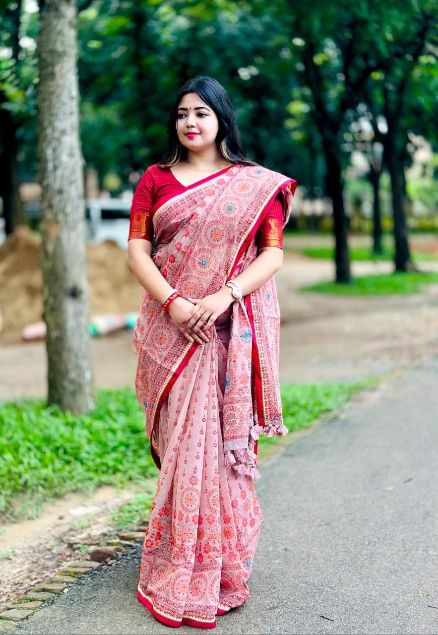 🌸 অরিজিনাল তাঁত বুটিক্স শাড়ি 🌸