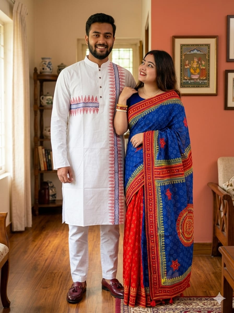 🌺 বৈশাখী কাপল কালেকশন 🌺